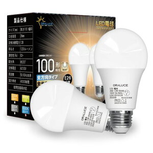 ORALUCE LED�d�� E26���� �����F 12W 1200lm 100W���� 6500K 220�x�L�z�� �����F�����s�� 2�� LDA12D-G-E26