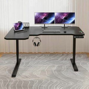 Suhapup電動昇降デスク机電動式パソコンデスク幅150CMx奥行101CM電動昇降式スタンディングデスクつくえ高さ調節メモリー機能付き高さ69~1175CM高さ調節可能