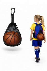サッカーボールケース サッカーボール入れ バスケットボール ケース ボール収納 バッグ リュック 小学生 通気性 メッシュネット 持ち運び便利 軽量 丈夫 クラブ活動 練習用 スポーツバッ…