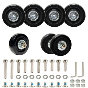 �X�[�c�P�[�X�^�C�������L�b�g4�Z�b�g50mm*18mm�É��L���X�^�[�x�A�����O�t��PU�z�C�[���L�����[�P�[�X�^�C�������pDIY�ԗ֏C���ω׏d50kg
