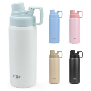 TYESO ���� 750ml �^��f�M �X�e�����X�{�g�� ������ �L�� �ۗ� �X�|�[�c�{�g�� �y�� �􂢂₷�� �R��h�~ �t�^��̌^�n���h�� ��l �q�� �W�� �A�E�g�h�A