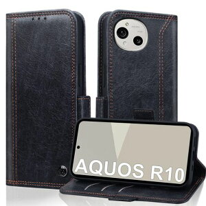 Noaivoky For AQUOS R10 / R9 �P�[�X �蒠�^ SH-51F / SH-51E �J�[�h���[ �X�^���h�@�\ �g�уP�[�X �A�N�I�XR10 Aquosr10 �X�}�z�P�[�X �h�� ����PU���U�[ RFID�u���b�L���O �A�N�I�X R10
