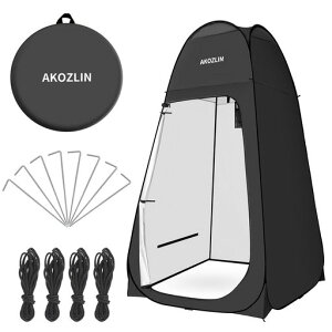 AKOZLIN ���ւ��e���g �V�����[�p�e���g UV�J�b�g �v���C�o�V�[�e���g �����^�b�` �܂肽���� ���[�ܕt�� �ނ�p�p���\�� �X�ߎ� �C���� �g�C�� �h�� �h�� �y�� �݉c�ȒP 120x120x190cm �u���b�N