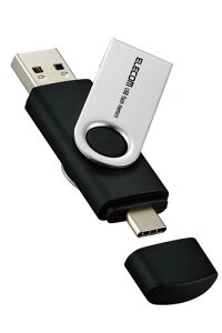 �G���R�� USB������ 64GB ��]�J�o�[ Type-C USBA �Ή� �ő�Ǎ����x100MB MF-TPC3064GBK