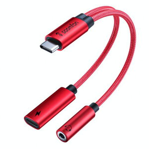 �^�C�vc �C���z���W���b�N�ϊ��� - SOOMFON 2-IN-1 USB C �C���z���W���b�N 60W PD�}���[�d Type-C �C���z�� 3.5mm �I�[�f�B�I�A�_�v�^ ���ʒ��߉\ ���y/�ʘb MacBook iPad Pro Google