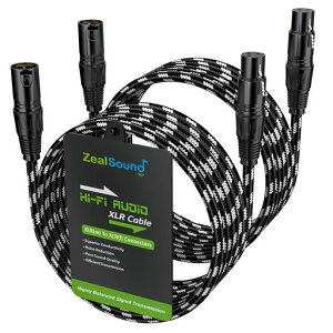 ZealSoundXLR�P�[�u��3m2�{�p�b�N�L���m���P�[�u���o�����X�^�}�C�N�P�[�u���I�X-���X�����I�X-���XXLR�o�����X�ڑ�OFC�A�i�C�����҂݃}�C�N�R�[�h
