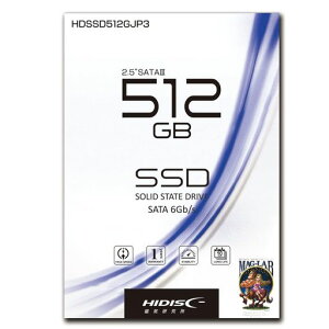 HIDISC �����^ SSD 512GB ������ �É� 2.5inch SATA HDSSD512GJP3