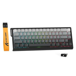 ATTACK SHARK X68PRO HE ���s�b�h�g���K�[ �������� 3���[�h�ڑ� 8KHZ �R���p�N�g�Q�[�~���O�p 65�L�[ ���[�����C�g