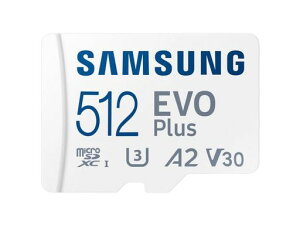 SamsungEVOPlusmicroSDXC�������[�J�[�h512GB160MB/�bU3V30A2?MB-MC512SA/TR(2024�V���[�Y)