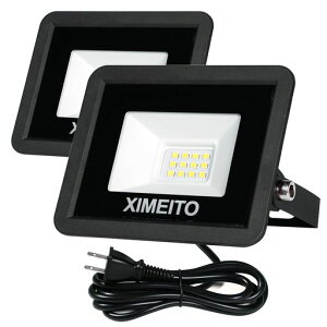 XIMEITOLED������10w�����F1200LM6500K1.8�R�[�hIP66�h��120°�L�p100V�Ή����[�N���C�g�H���pled���C�g��Ɠ��Ŕ��O�����ԏ�p�q�ɏƖ��D���������O���BBQ�p100w����