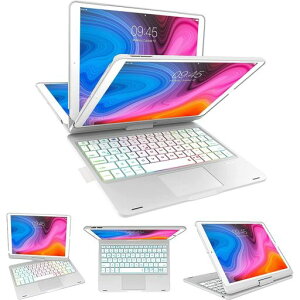 [�ƊE�Ƒn�Ȑ݌v�E360°��]] iPad 9���� �L�[�{�[�h �P�[�X iPad 8���� �L�[�{�[�h 10.2�C���` �����x�^�b�`�p�b�h�t�� 7�F�o �b�N���C�g ���C�����XBluetooth �L�[�{�[�hPencil�[�d Type-C�ڑ��}���[�d