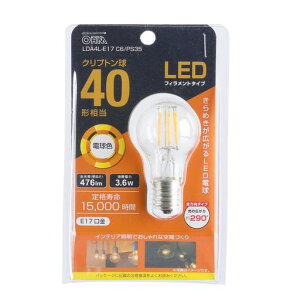 �I�[���d�@ LED�d�� �t�B�������g �G�W�\���d�� �N���v�g���� E17 40�`���� �d���F LDA4L-E17 C6/PS35 06-3882 OHM