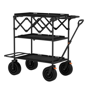 TARION�܂肽���ݎ��J�����J�[�g:�Ռ��z���\���b�hPU�^�C������-�ω׏d��200kg-3�i���[�X�y�[�X-�O�t���u���P�b�g�Ή��f�B���N�^�[�Y�J�[�g�B�e�E�f������E�^���Ȃǂ̃V�[���ɍœK