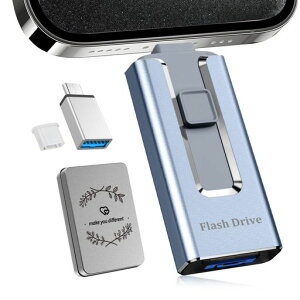 USB�������y�A�v���s�v�E�X�}�z���璼�ڕۑ��ziPhone�Ή��f�[�^�ڍs4in1(iOS�Ή�/Type-C/USB-A/MicroUSB)usb�������^�C�vc�Ή�USB3.0�����]����e�ʃt���b�V���������ʐ^�E����o�b�N�A�b�v