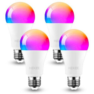 HEKEELED�X�}�[�g�d��E26����RGB100W�`����(12W)1250LMAlexa�Ή�2700K-6000K�F���x�����\1600���F�Ԑڏ�(4�p�b�N)