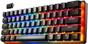 Steelseries �Q�[�~���O�L�[�{�[�h �~�j�T�C�Y Apex Pro Mini Wireless JP ���� ���C�����X ���{��z�� Quantum 2.0���C�����X�ڑ� OmniPoint�X�C�b�` 2-in-1�A�N�V�����L�[ ���� 64829