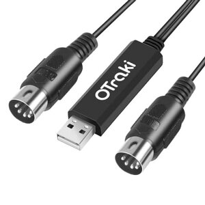 OTrakiUSBMIDI�P�[�u��2M1in1out�C���^�[�t�F�[�XMIDI�ϊ��P�[�u���L�[�{�[�h�d�q�s�A�m�d�q�h�����V���Z�T�C�U�[�Ή�PC�ڑ�forWindowsforMac�����`���h���C�o�[�s�v�ȒP�ڑ�