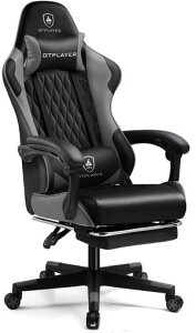 GTPLAYER �Q�[�~���O�`�F�A �f�X�N�`�F�A pc�`�F�A �֎q �e�����[�N 145°���N���C�j���O �C�X �t�b�g���X�g �Q�[���`�F�A �n�C�o�b�N �����o�[�T�|�[�g �|�P�b�g�R�C�������� PU���U�[ GTP900-GRAY
