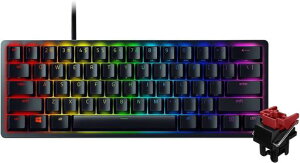 Huntsman Mini ���^ �Q�[�~���O�L�[�{�[�h - Linear Optical Switch �p�� US�z�� 60%���C�A�E�g ���w�X�C�b�` ������1.2mm�쓮 ���j�A�G�� �É� Chroma RGB RZ03-03390200-R3M1