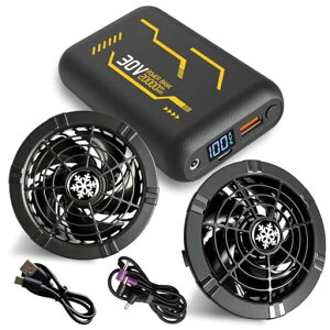 [CoolFlag]�󒲍�ƕ��t�@���o�b�e���[�Z�b�g30V20000mAh��e�ʁy2026�V���f���EPD18W�}���[�d�E���^�y�ʁE3Way�o�́z�\�����{���u���V���X���[�^�[4�i�K���ʒ��߃f�W�^���c�ʕ\��Type-C�o�����}�c
