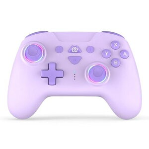 FONLAM Switch�S�@��Ή� �R���g���[���[ NFC�t�� �z�[���X�e�B�b�N Switch2/iOS/PC/Android�ɂ��S�Ή� amiibo�Ή��Q�[���p�b�h �}�N���@�\ RGB���C�g �����A�� �����ڑ� �Q�[���R�� �U��/�A�˃X�s�[�h�c