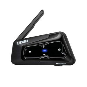 LEXIN�o�C�N�C���J��MeshCom���b�V��3.0���y�Ȃ���ʘb�ő�24�l�����ʘbBluetooth5.0���y���LFM���W�IIP67�h���m�C�Y�L�����Z�����OSiri�Ή����{�ꉹ��1��Z�b�g