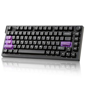 YUNZIIRT75PRO���C�����X�Q�[�~���O�L�[�{�[�h���s�b�h�g���K�[�L�[�{�[�h�z�[�����ʃ��J�j�J�����C�X�C�b�`Bluetooth/USB-C/2.4G�ڑ��f���A��8KHz�|�[�����O���[�g&128K�X�L���������\�m�u
