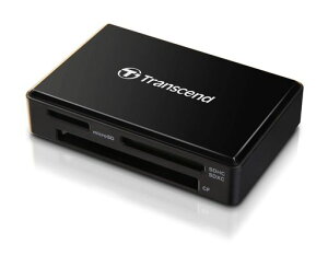 �g�����Z���h�W���p�� Transcend USB 3.1 [�}�C�N��USB - USB Type A] �}���`�J�[�h���[�_�[ (SD�ESDHC�ESDXC UHS-I/microSDHC�EmicroSDXC UHS-I/CF UDMA7�Ή�) �u���b�N