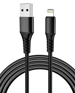 ProZero iPhone �[�d�P�[�u�� MFi�F�� ���C�g�j���O�P�[�u�� 2.4A�}���[�d �V���R���� �_�炩�� �f���h�~ (2M, �u���b�N)