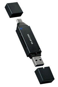 �G���R�� �������J�[�h���[�_�[ USB Type-C&USB-A���Ή� ���}���^�C�v SDHC SD+microSD USB 5Gbps �u���b�N MR3C-D207BK/EC