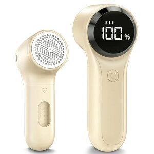 【毛玉取り】FrSara毛玉取り電動毛玉クリーナーけだまとり電動液晶ディスプレイ付き3段階のスピード調整強力6枚刃Type-C充電式安全装置靴下旅行様々な衣類適用自宅用