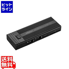 プリンストン 4in1 カードリーダー機能付き M.2 SSDケース( USB Type-A×2 / microSD×1 / SD×1 / 電源不要 / オートスリープ機能 ) PRD-PSZEROU