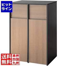 宮武製作所 ミヤタケ 2分別キャスターボックス DB-F2100 ブラウン/ブラック DB-F2100
