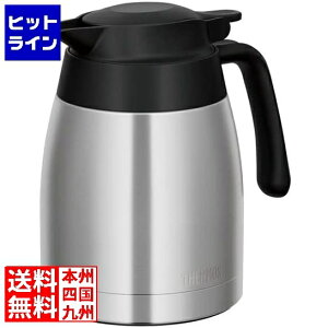 サーモス 洗浄機対応 真空断熱ステンレスポット TTC-1000 ステンレスブラック 2134700