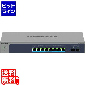 ネットギア Ultra60 PoE++対応 (295W) マルチギガ8ポート SFP+ 2スロット スマートスイッチ MS510TXUP-100AJS