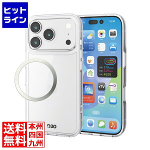 エレコム ハイブリッドケース D3O オールクリア メタルステッカー付 PM-A25CD3OTCR