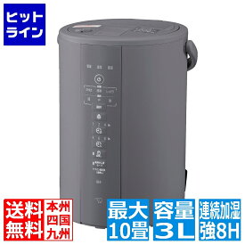 象印 加湿器 スチーム式 お手入れ簡単 木造和室6畳 プレハブ洋室10畳 連続加湿8時間 3L EE-DF35-HA