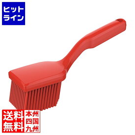【お買い物マラソン】07/11 AM1:59まで トラスト 脱毛防止 ショートハンドルブラシ ハード124333 レッド KTLM101