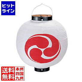 高山商店 ビニール提灯 10号 丸型 巴(二面)
