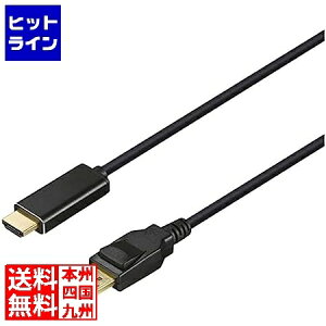 �o�b�t�@���[ DP-HDMI�ϊ��P�[�u�� 1m �u���b�N BDPHD10BK