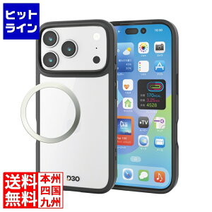 エレコム ハイブリッドケース D3O フレームカラー メタルステッカー付 PM-A25CD3OFCBK