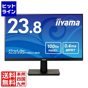 マウスコンピューター 液晶ディスプレイ 23.8型/1920×1080/HDMI、DisplayPort/ブラック/スピーカー:あり/IPS方式 XU2492HSU-B6