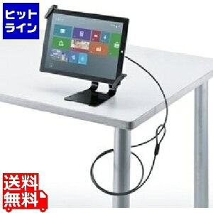 サンワサプライ タブレット汎用セキュリティ10〜13インチ対応(eセキュリティ・ブラック) SLE-31STB13BK
