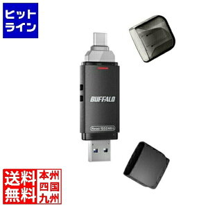 �o�b�t�@���[ USB3.2(Gen2) Type-C/A�R�l�N�^�[���Ή� ������ �X�e�B�b�N�^SSD 2.0TB �u���b�N SSD-SDH2.0U3-BA