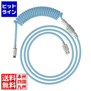 HP HyperX USB-C �R�C���P�[�u�� (���C�g�u���[/�z���C�g) 6J680AA