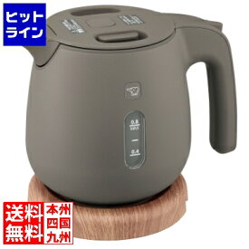 【04/27 09:59まで、お買い物マラソン】 電気ケトル 0.8L 転倒湯もれ防止 本体二重構造 自動電源オフ 空だき防止 自動でロック蒸気セーブ構造 抗菌加工 1300W チェスナットブラウン CK-SA08-TZ