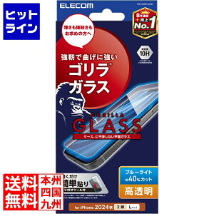 �G���R�� iPhone 16 Plus �K���X�t�B���� �S���� 0.21mm �u���[���C�g�J�b�g PM-A24BFLGOBL