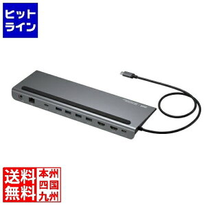 �T�����T�v���C USB Type-C�h�b�L���O�X�e�[�V����(4K�Ή��EHDMI×2��ʏo��) USB-CVDK14