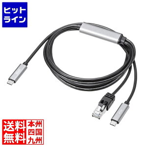 vGgy11/25 24Ԍ蓖Im21I1ő100%|CgobNz@ TTvC }[dΉ USB Type-C LANϊP[u(GigabitΉEPD100WE2m) KB-SL6CLANPD2BK