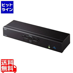 TTvC 4KΉHDMIp\Rؑ֊(4:1) SW-KVM4U3HD
